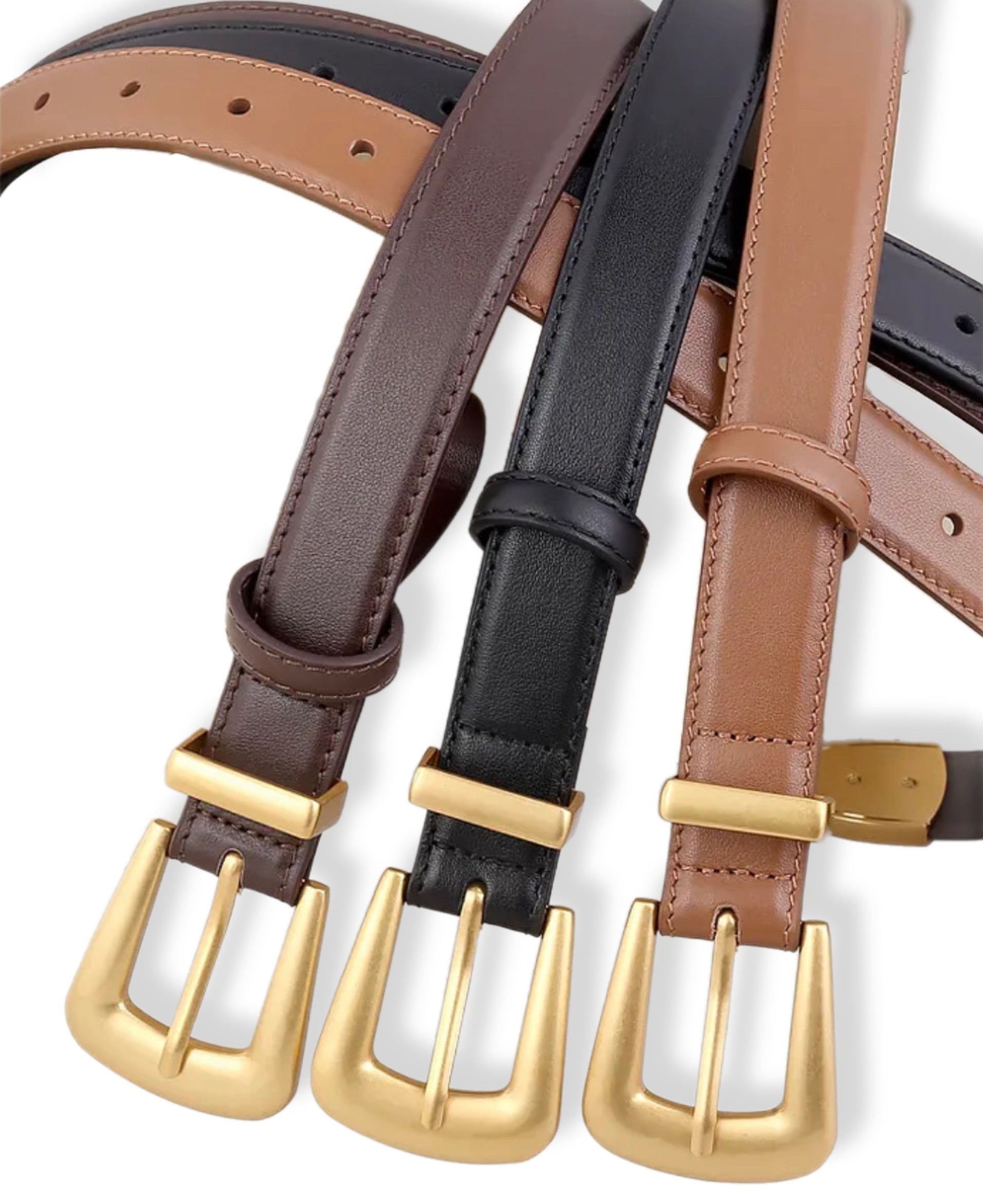 Polished Gold-tone Belt