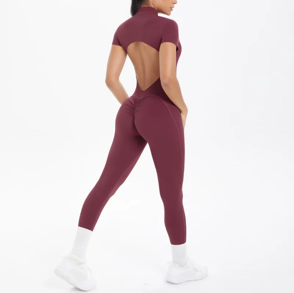 Tight Fit Backless Jumpsuit