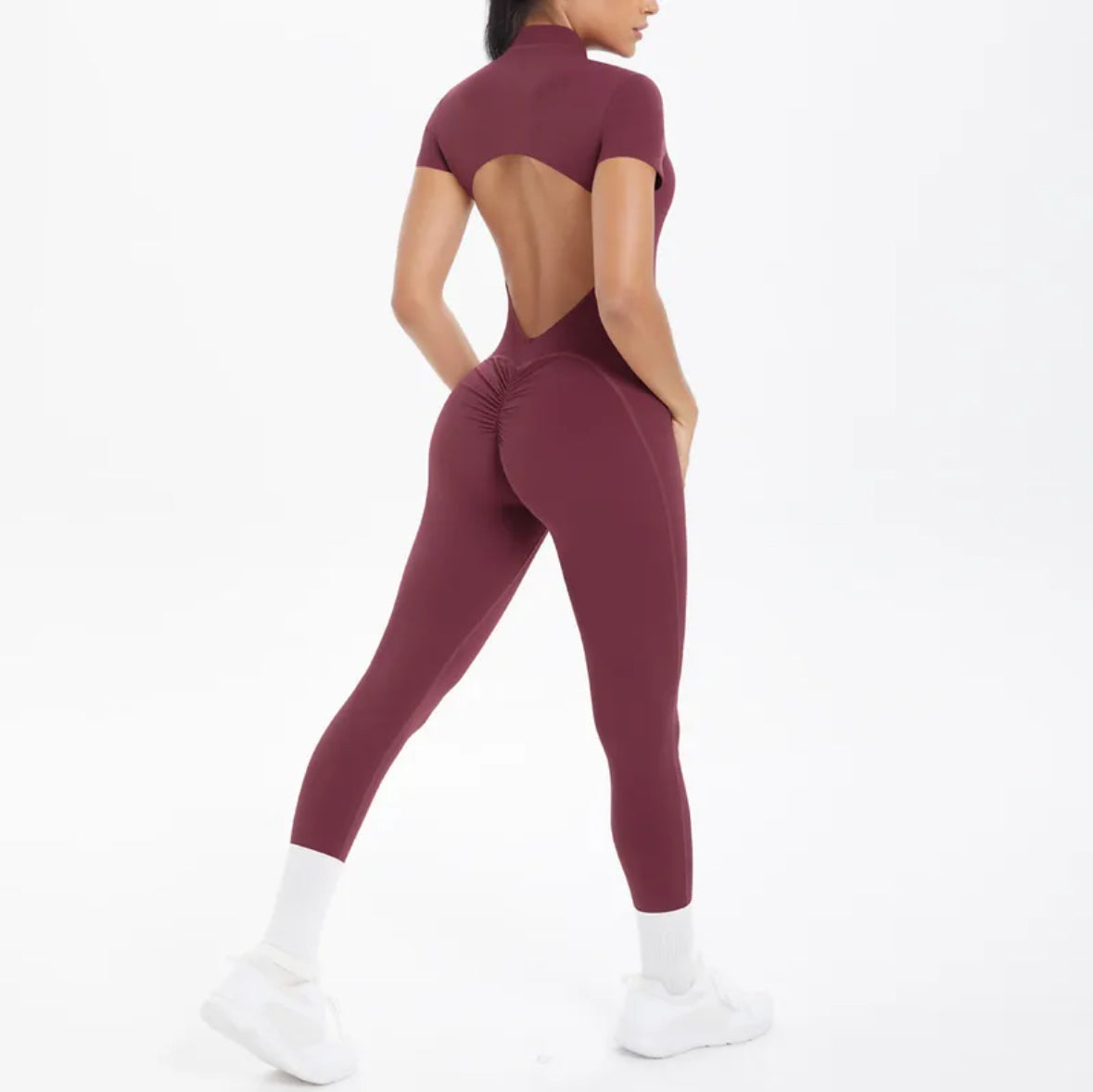Tight Fit Backless Jumpsuit