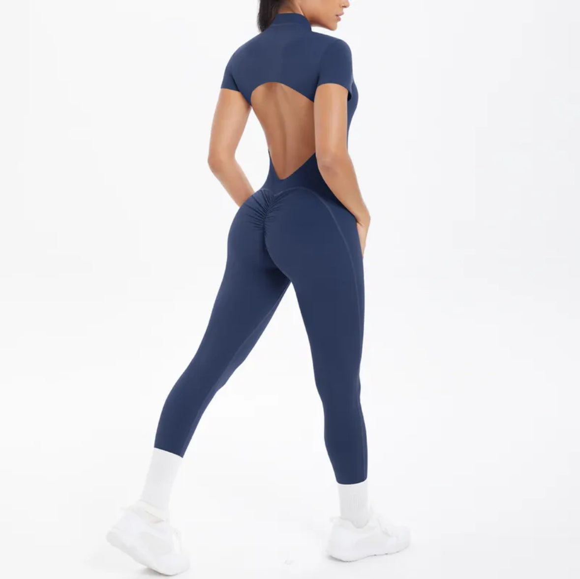 Tight Fit Backless Jumpsuit