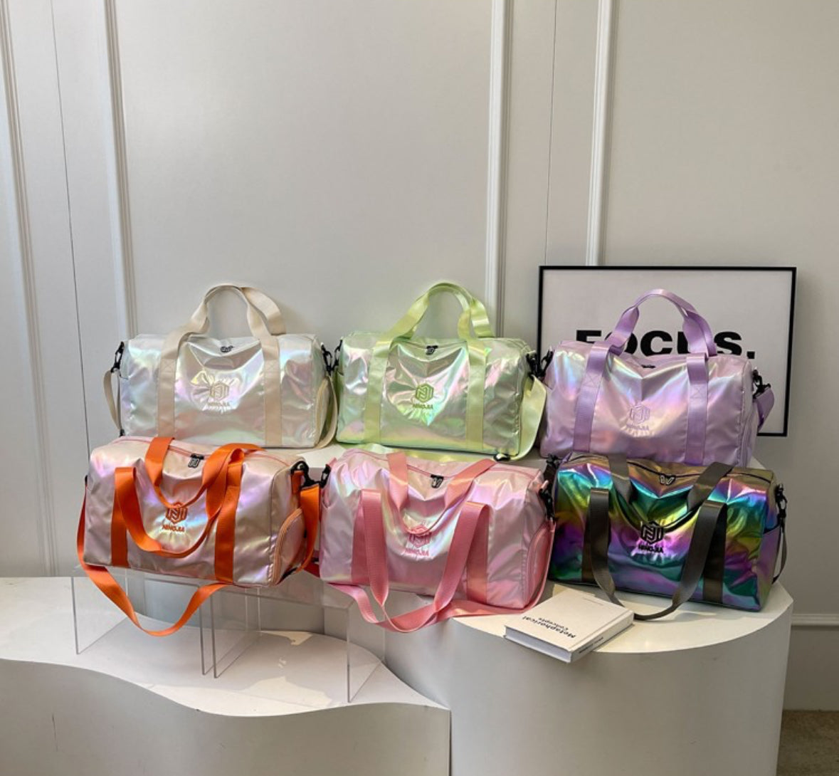 Metallic Fitness Duffel