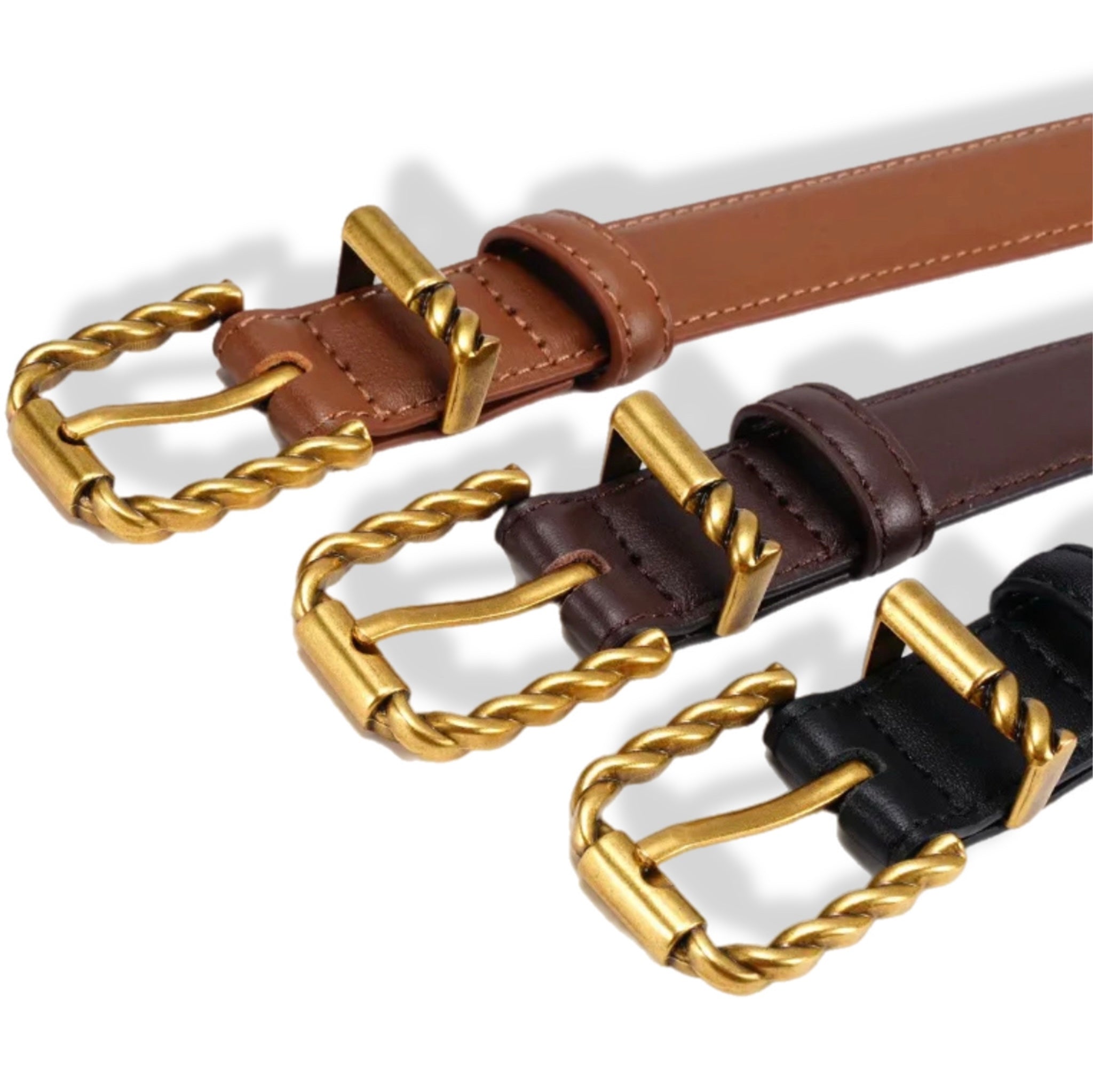 Twisted Buckle Belt